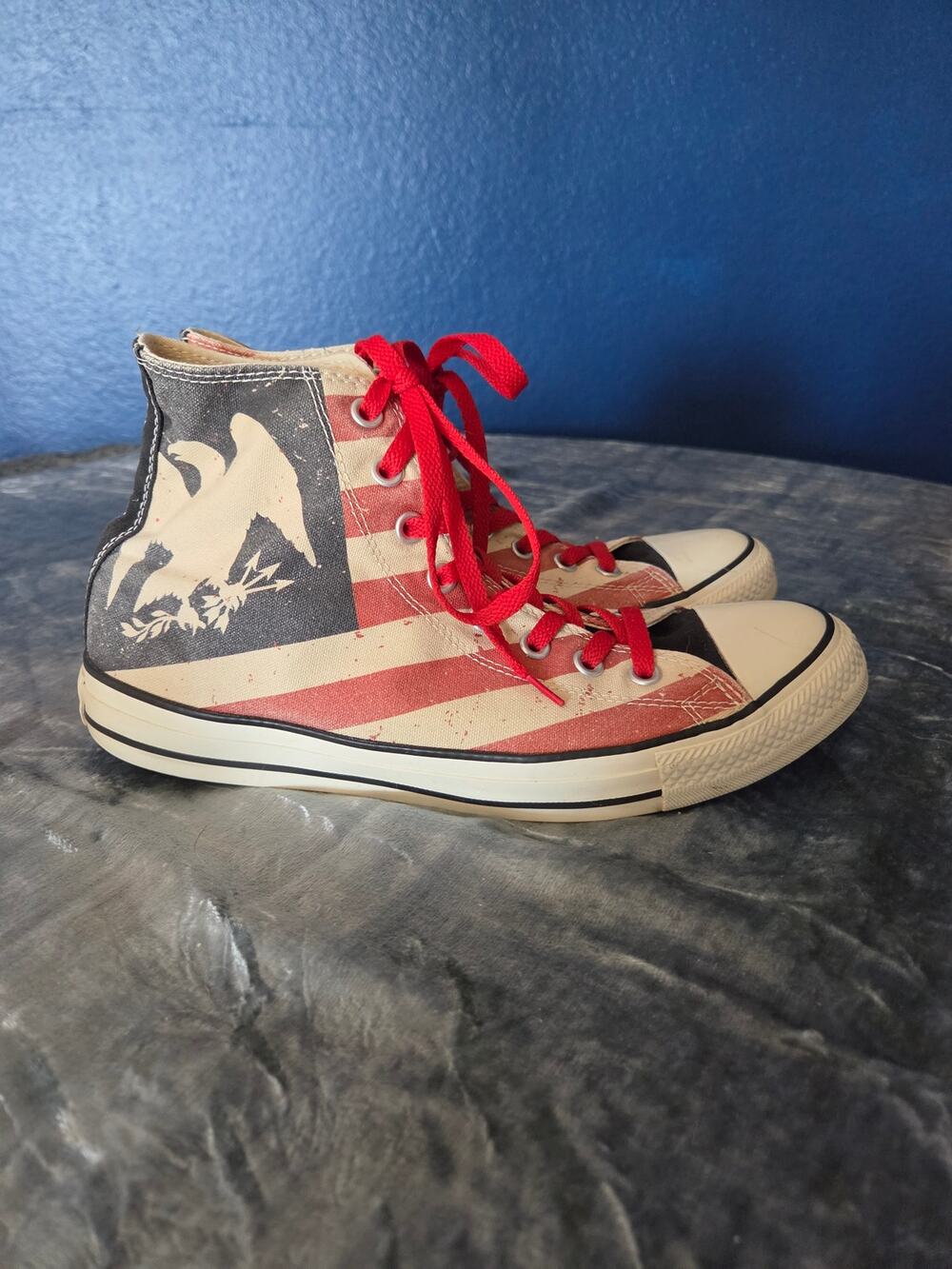 Converse Chuck Taylor All Star Vintage American Flag with Eagle High Tops